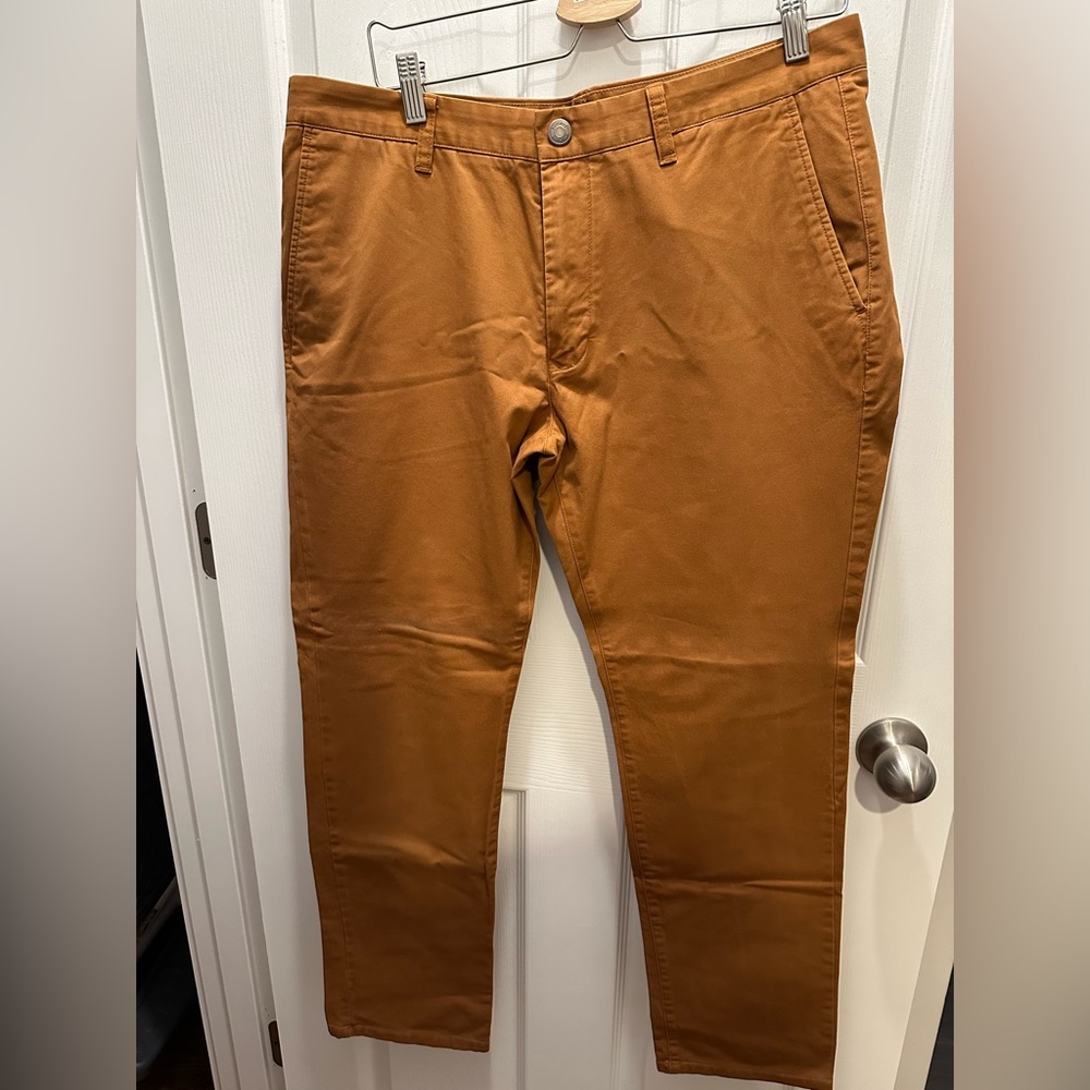 Bonobos stretch chinos, camel tan color, size 35/30.